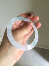 Load image into Gallery viewer, 60mm Certified Type A 100% Natural icy watery sunny green white Jadeite Jade bangle A83-4959