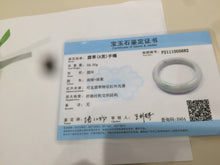 Load image into Gallery viewer, 52mm Certified Type A 100% Natural sunny green/purple/yellow Jadeite Jade bangle L115-5682