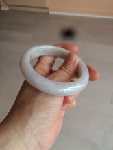 Load image into Gallery viewer, 55.5 mm Certified type A 100% Natural light purple/white/beige Jadeite bangle U117-6543