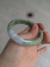 Load image into Gallery viewer, 52.7mm Type A 100% Natural light green/purple/brown Jadeite Jade bangle GC35-4159 (add on item)