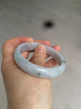 Load image into Gallery viewer, 54mm certified 100% natural Type A green/purple/yellow (Fu Lu Shou) jadeite jade bangle AH69-2634