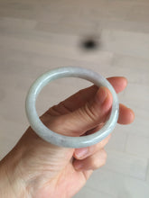 Load image into Gallery viewer, 52mm Certified 100% natural Type A light green/purple oval jadeite jade bangle U118-6866
