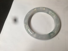 Load image into Gallery viewer, 55.6mm Certified type A 100% Natural light green/purple Jadeite bangle AF6-6117