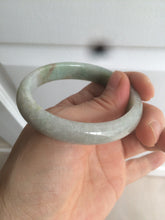 Load image into Gallery viewer, 49mm Type A 100% Natural light green/brown oval Jadeite Jade bangle AM63-6629