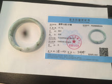Load image into Gallery viewer, 53.1mm Certified type A 100% Natural green/purple/yellow Jadeite Jade bangle AQ10-9161