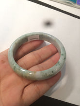 Load image into Gallery viewer, 53.1mm Certified type A 100% Natural green/purple/yellow Jadeite Jade bangle AQ10-9161