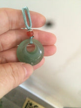 Load image into Gallery viewer, 24.6mm Certified 100% natural green aventurine jade (东陵玉) necklace m41 (add-on item.)
