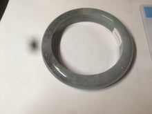 Load image into Gallery viewer, 56mm Certified type A 100% Natural smoky gray/black Jadeite bangle AF11-5972