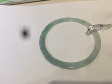 Load image into Gallery viewer, 58.6mm Certified Type A 100% Natural icy watery green super thin style Jadeite bangle M52