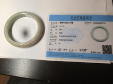 Load image into Gallery viewer, 56.6mm Certified Type A 100% Natural sunny green brown Jadeite Jade bangle AB61-2770