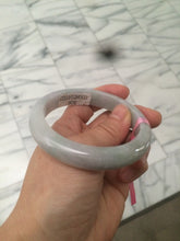 Load image into Gallery viewer, 57.9mm certified Type A 100% Natural light green/purple Jadeite Jade bangle AB39-3905