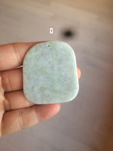 Load image into Gallery viewer, 100% Natural icy watery light green/white Jadeite gua sha (刮痧) Jadeite jade AF18 (Add on item! not sale individually)