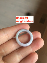 Load image into Gallery viewer, Size 3-10 1/4 100% natural type A gree/white/purple/yellow jadeite jade band ring C5 (Add on item! not sale individually)