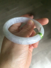 Load image into Gallery viewer, 55.9mm certified 100% natural green/white/purple jadeite jade bangle Z69-5705