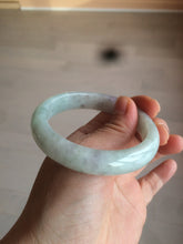 Load image into Gallery viewer, 54.5mm certified Type A 100% Natural green/purple/white jadeite jade bangle S50-7163