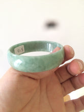 Load image into Gallery viewer, 51.7 mm Type A 100% Natural pea green thin style Jadeite Jade bangle T412