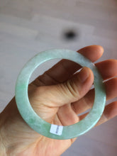 Load image into Gallery viewer, 53.7mm certificated Type A 100% Natural sunny green Jadeite Jade bangle A82-4958
