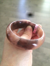 Load image into Gallery viewer, 56.8mm 100% natural red/purple/violet Quartzite (Shetaicui jade) bangle Y12