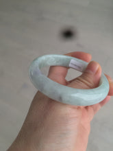 Load image into Gallery viewer, 54.5mm certified Type A 100% Natural green/purple/white jadeite jade bangle S50-7163