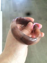 Load image into Gallery viewer, 56.8mm 100% natural red/purple/violet Quartzite (Shetaicui jade) bangle Y12