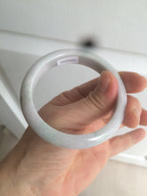 Load image into Gallery viewer, 55.5mm Certified Type A 100% Natural light green/white Jadeite Jade bangle AM58-4204