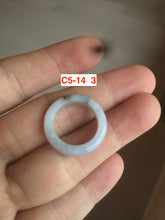 Load image into Gallery viewer, Size 3-10 1/4 100% natural type A gree/white/purple/yellow jadeite jade band ring C5 (Add on item! not sale individually)