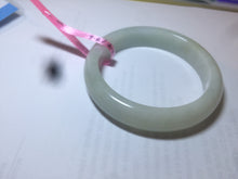 Load image into Gallery viewer, 57.2mm certified Type A 100% Natural light green/white Jadeite Jade bangle AB21-6215