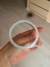 Load image into Gallery viewer, 58.8mm certified Type A 100% Natural light green/purple Jadeite bangle D85-1702