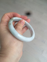 Load image into Gallery viewer, 58.8mm certified Type A 100% Natural light green/purple Jadeite bangle D85-1702
