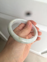 Load image into Gallery viewer, 58.8mm certified Type A 100% Natural light green/purple Jadeite bangle D85-1702