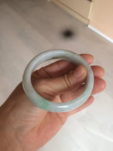 Load image into Gallery viewer, 51.3mm Type A 100% Natural green light Jadeite Jade oval bangle AM16