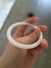 Load image into Gallery viewer, 56.4mm Certified Type A 100% Natural light purple/white/yellow round cut Jadeite Jade bangle F73-5254