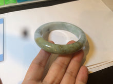Load image into Gallery viewer, 57.4mm Certified Type A 100% Natural green/brown jadeite jade bangle E59-2113