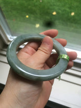Load image into Gallery viewer, Sold! please don't order. Thanks 56mm certified 100% natural Type A dark green/gray/brown jadeite jade bangle Y84-7333