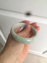 Load image into Gallery viewer, 56.3mm certified 100% natural Type A light green/white jadeite jade bangle AB88-1153