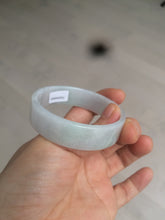 Load image into Gallery viewer, 52mm Certified Type A 100% Natural green/white square Jadeite Jade bangle AT55-8061