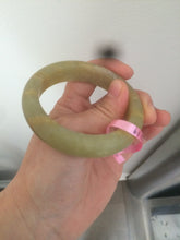Load image into Gallery viewer, 53.4mm 100% Natural yellow Xiu Jade (Serpentine) bangle Xiu jade L72