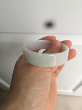Load image into Gallery viewer, 52mm Certified Type A 100% Natural green/white square Jadeite Jade bangle AT55-8061