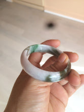 Load image into Gallery viewer, 50mm Certified Type A 100% Natural sunny green purple brown oval shape Jadeite Jade bangle AM12-4987