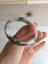 Load image into Gallery viewer, 50mm Certified Type A 100% Natural sunny green purple brown oval shape Jadeite Jade bangle AM12-4987