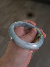Load image into Gallery viewer, 56.5mm certificated Type A 100% Natural white/green/blue Jadeite Jade bangle Q86-1602