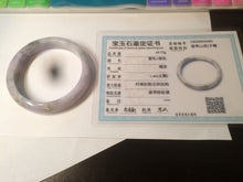 Load image into Gallery viewer, 56.5mm certified 100% natural Type A green/brown/purple jadeite jade bangle AQ26-2685