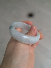 Load image into Gallery viewer, 50.8mm certified type A 100% Natural light green white oval Jadeite Jade bangle AB86-2856