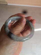 Load image into Gallery viewer, 56.5mm certified 100% natural Type A green purple jadeite jade bangle AM11-5607