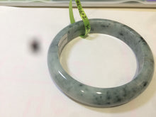 Load image into Gallery viewer, 56.5mm certificated Type A 100% Natural white/green/blue Jadeite Jade bangle Q86-1602