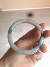 Load image into Gallery viewer, 56.5mm certified 100% natural Type A green purple jadeite jade bangle AM11-5607