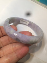Load image into Gallery viewer, 56.5mm certified 100% natural Type A green/brown/purple jadeite jade bangle AQ26-2685