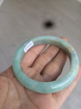 Load image into Gallery viewer, 56.7mm certified 100% natural type A sunny green yellow jadeite jade bangle AM10-0162