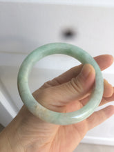 Load image into Gallery viewer, 56.7mm certified 100% natural type A sunny green yellow jadeite jade bangle AM10-0162