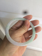 Load image into Gallery viewer, 56.5mm Certified Type A 100% Natural sunny green purple slim Jadeite Jade bangle AJ55-4582
